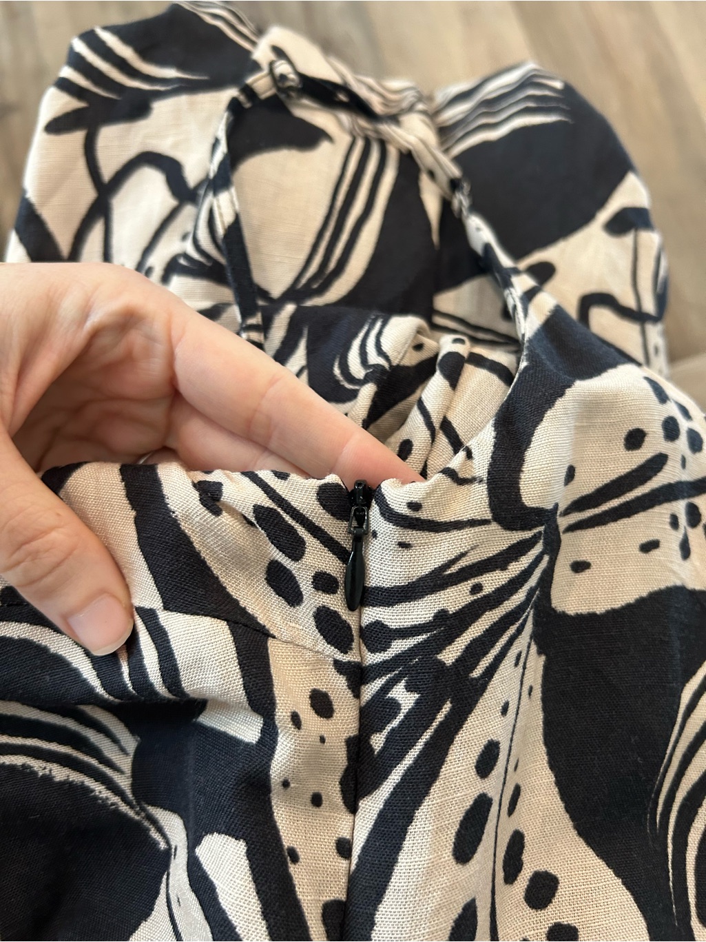 Mixed By Nasrin Wide Leg Lani Linen Jumpsuit Cala Lily Print — image 8 of 8
